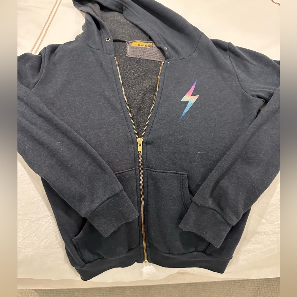 Kids Aviator Nation Hoodie Zip front sweatshirt